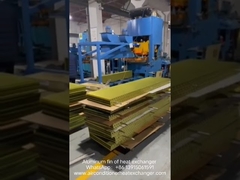 Aluminum fin of heat exchanger automatic punching process